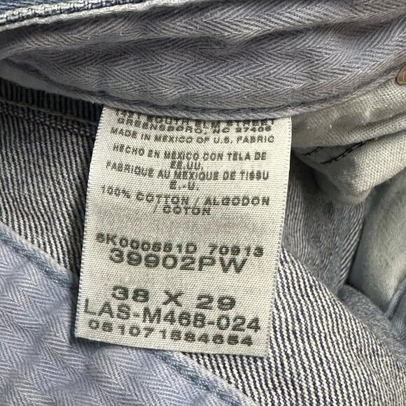 Wrangler | Dark Blue Straight Denim Jeans | 38X29 - Picture 7 of 8